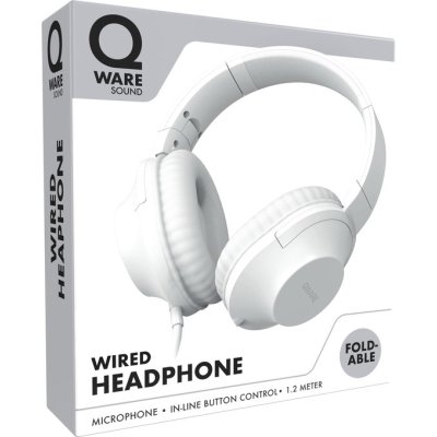 QWARE WIRED HEADPHONE WHITE - 550x678 2 - QWSND-210WH