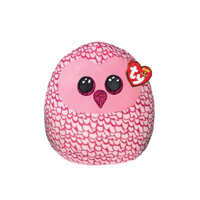 TY SQUISH A BOO PINKY OWL 20CM - 586 3008 - 586-3008
