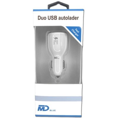 MDB AUTOLADER DUO USB(2X) FAST CHARGE - 6000000100124 - MD2124