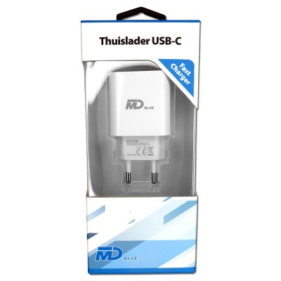 MDB THUISLADER USB-C 20W FAST CHARGE WIT - 6000000100223 - *0010232949