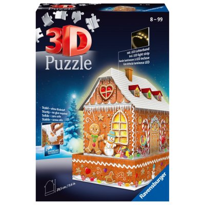 PUZZEL 3D GINGERBREAD HOUSE NACHT - 613 3710 - 613-3710