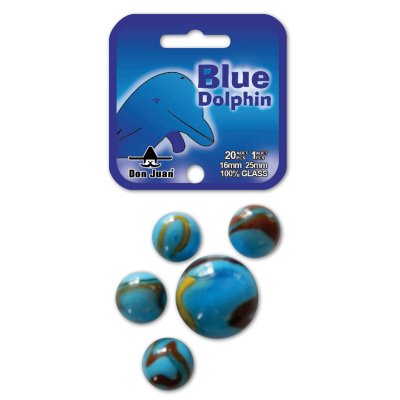KNIKKERS BLUE DOLPHIN 20 + 1 STUKS - 722 4003 - 722-4003