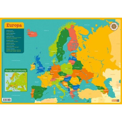 EDUCATIEVE ONDERLEGGER: KAART EUROPA - 9789044754902 - 0280509