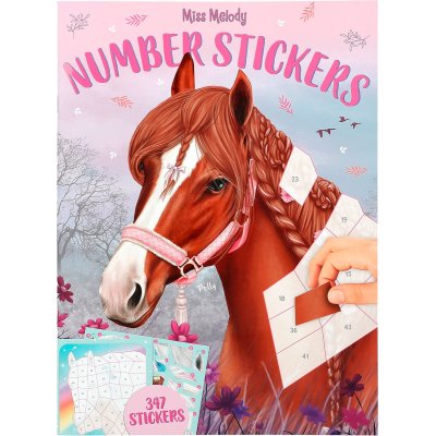 MISS MELODY NUMMER STICKERS - Stickers paarden - 0012486