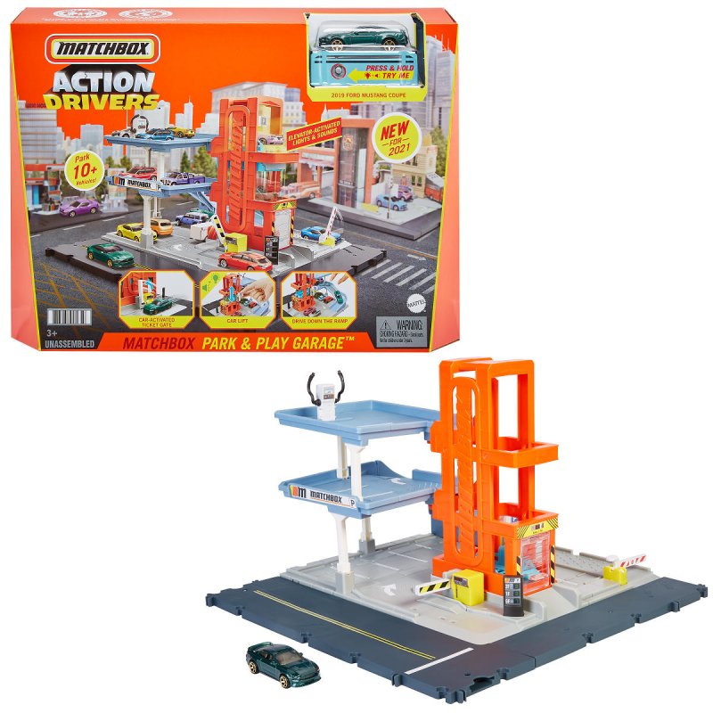 MATCHBOX ACTION DRIVERS - PARKING GARAGE - 0887961991642 - 360-1642