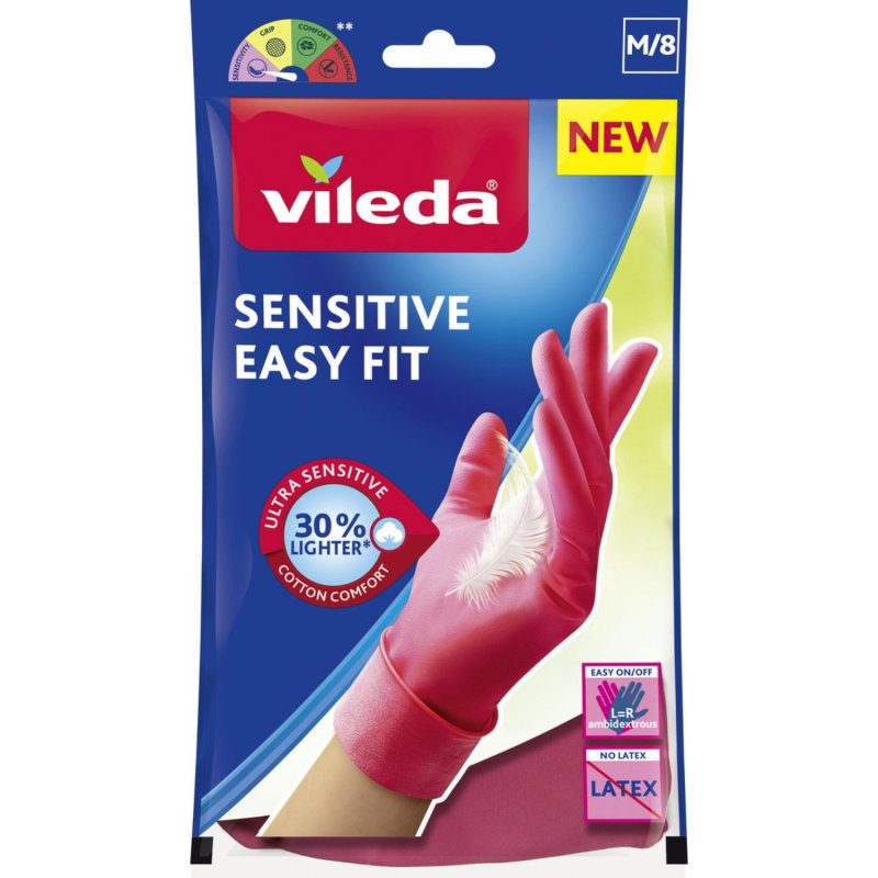 VILEDA HANDSCHOENEN SENSITIVE EASY FIT M - 111 8412 - 111-8412