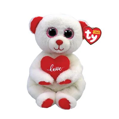 TY BEANIE BABIES BELLIES DESI BEAR HEART - 2013226 010 - 2013226