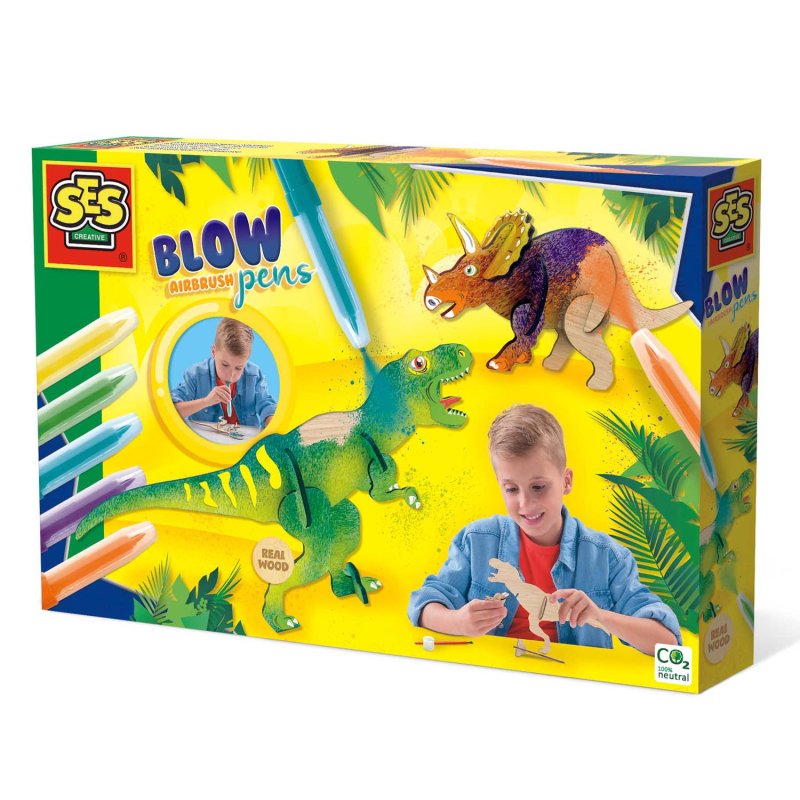 SES BLOW AIRBRUSH PENS - DINO&apos;S - 250 2841 - 250-2841