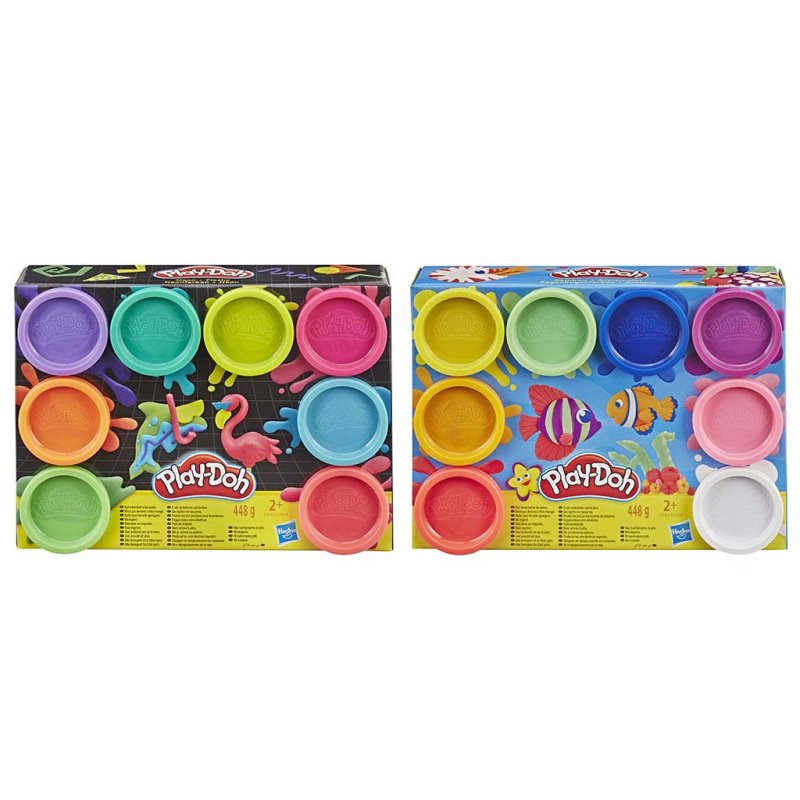 PLAY-DOH KLEI REGENBOOG 8-PACK ASS - 275 5044 - 275-5044