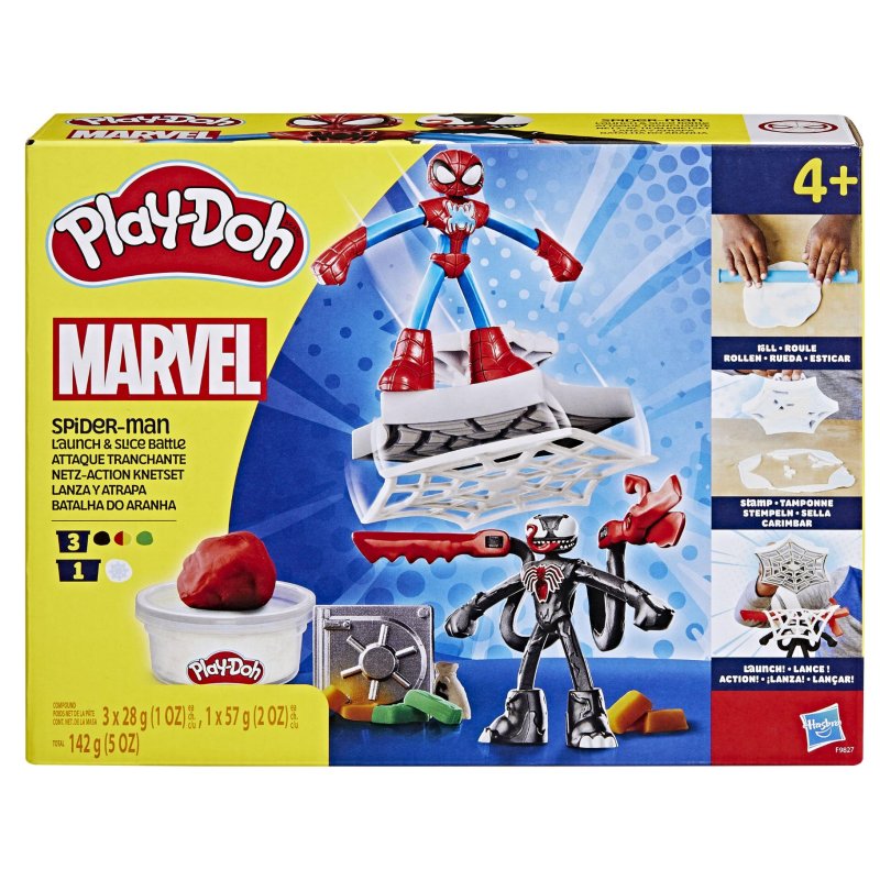 PLAY-DOH SPIDERMAN LAUNCH AND SLICE BATT - 275 8275 - 275-8275