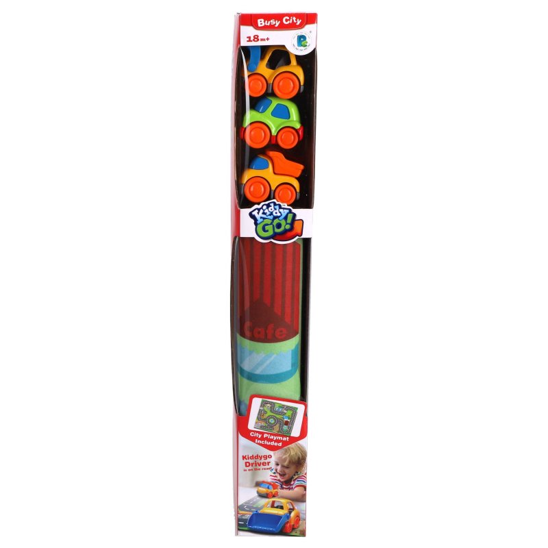 KIDDY GO SPEELMAT MET 3 AUTO&apos;S PRE SCHOO - 331 0629 - 331-0629