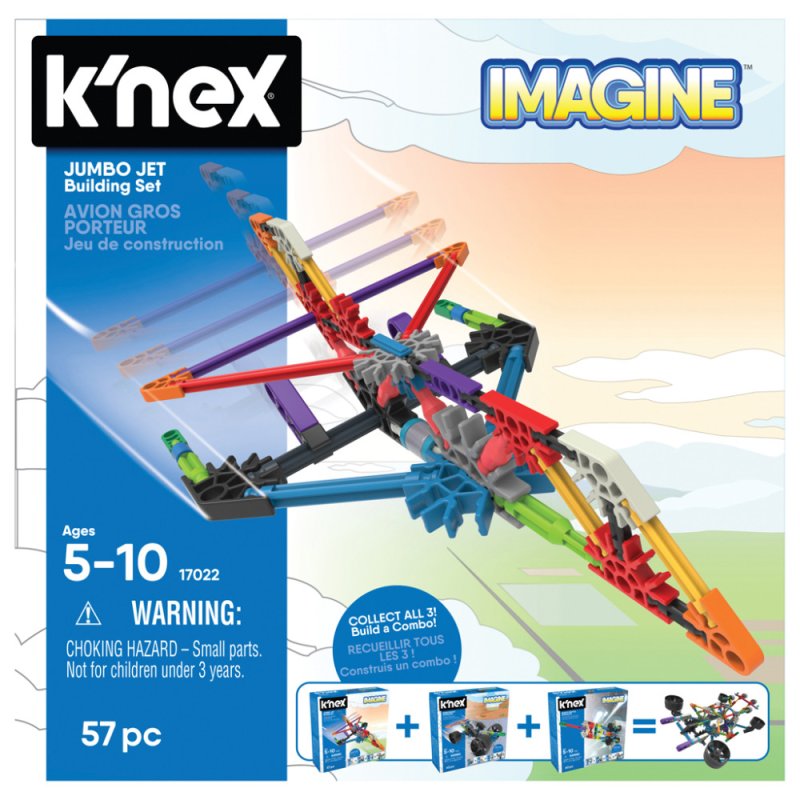 KNEX BUILDING SETS JUMBO JET - 413 5463 - 413-5463