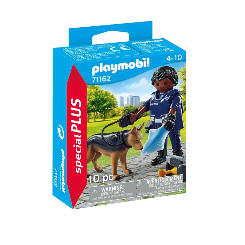 PLAYMOBIL 71162 POLITIEAGENT MET SPEURHO - 437 1162 - 437-1162