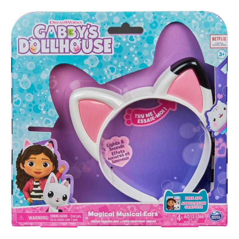 GABBYS DOLLHOUSE MAGIC MUSIC CAT EARS - 460 4369 - 460-4369