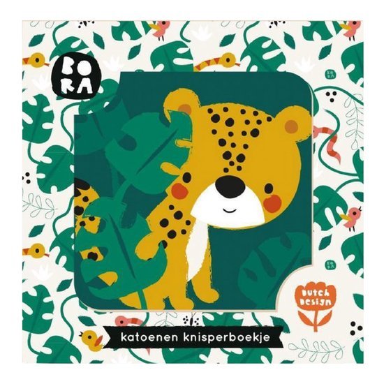 BORA KNISPERBOEKJE JUNGLE DIEREN KATOEN - 550x550 10 20 30 34 - 1628171