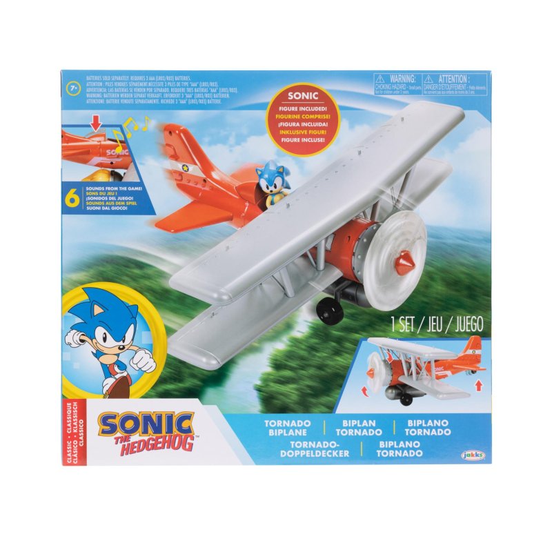 SONIC TORNADO BIPLANE INCLUSIEF 6,5 CM F - 576 3284 - 576-3284