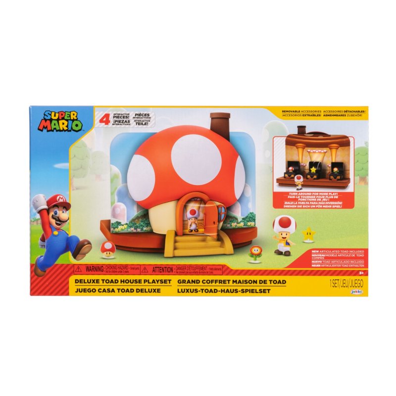 SUPER MARIO TOAD HUIS DELUXE VOOR FIGURE - 576 3674 - 576-3674