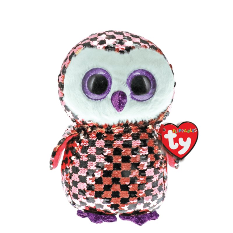 TY FLIPPABLES DANGLER THE OWL 23 CM - 586 6785 - 586-6785