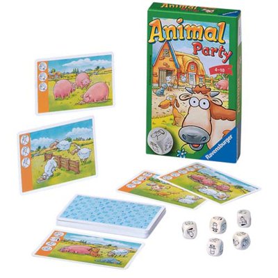 SPEL ANIMAL PARTY POCKETSPEL - 601 1775 - 601-1775