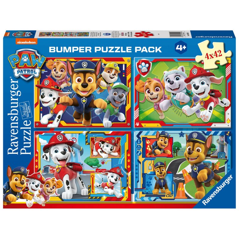 PUZZEL PAW PATROL 4 X 42 STUKJES - 603 0505 - 603-0505