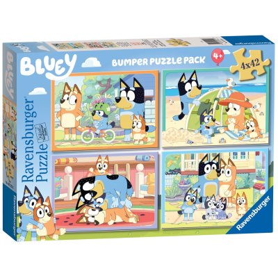 RAVENSBURGER PUZZEL BLUEY 4 X 42 STUKJES - 603 2226 - 603-2226