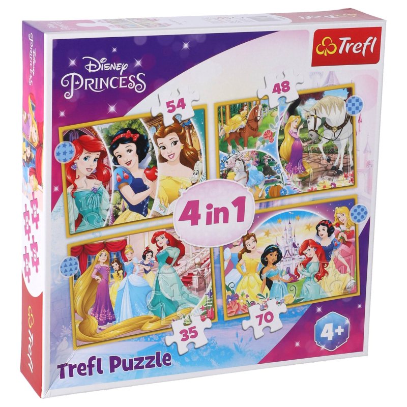 PUZZEL DISNEY PRINCESS 4-IN-1 - 603 3854 - 603-3854