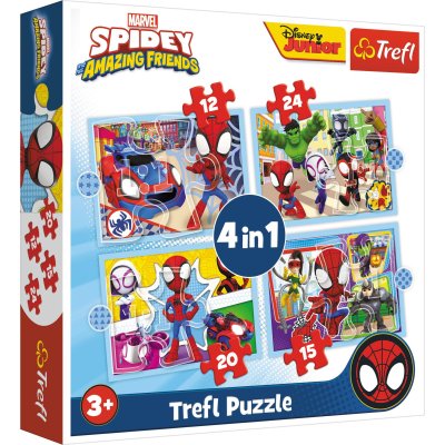 PUZZEL SPIDEY AND FRIENDS 4 IN 1 - 603 4611 - 603-4611