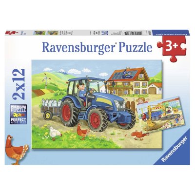 PUZZEL 2X12 STUKJES BOUWPLAATS EN BOERDE - 603 6161 - 603-6161