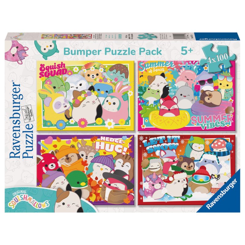 PUZZEL SQUISHMALLOWS 4 IN 1 100 STUKJES - 603 7153 - 603-7153