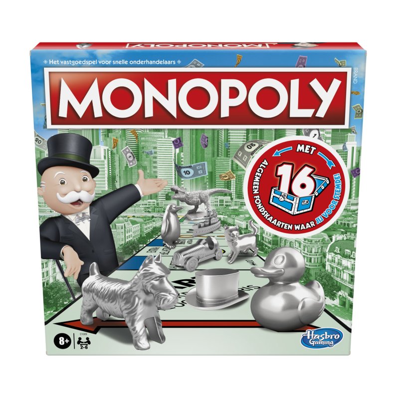 MONOPOLY CLASSIC 16 EXTRA KAARTEN - 610 5681 - 610-5681