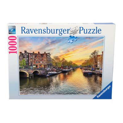 PUZZEL AMSTERDAM GRACHTENOEVER 1000 STUK - 613 6028 - 613-6028