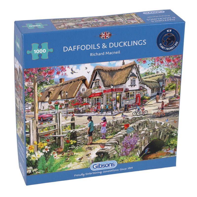 PUZZEL GIBSONS 1000 STUK DAFFODILS &amp; DUC - 613 7487 - 613-7487