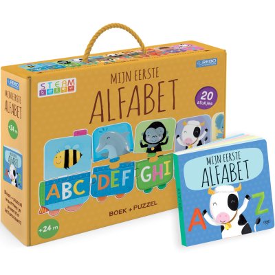 MIJN EERSTE ALFABET PUZZELTREIN + BOEK - 655 1937 - 655-1937