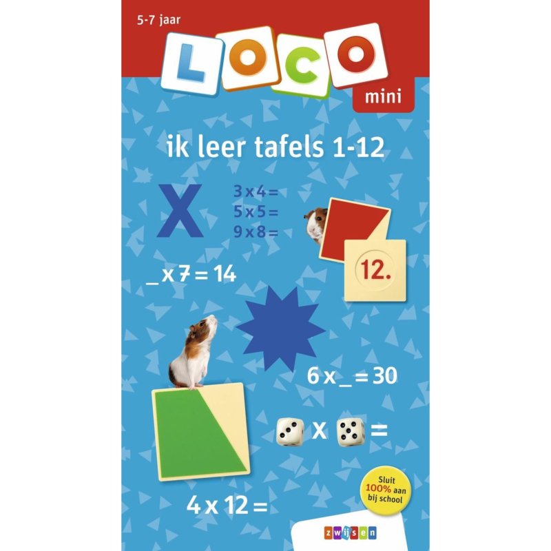 LOCO OEFENBOEKJE MINI IK LEER TAFELS 1-1 - 655 3902 - 655-3902