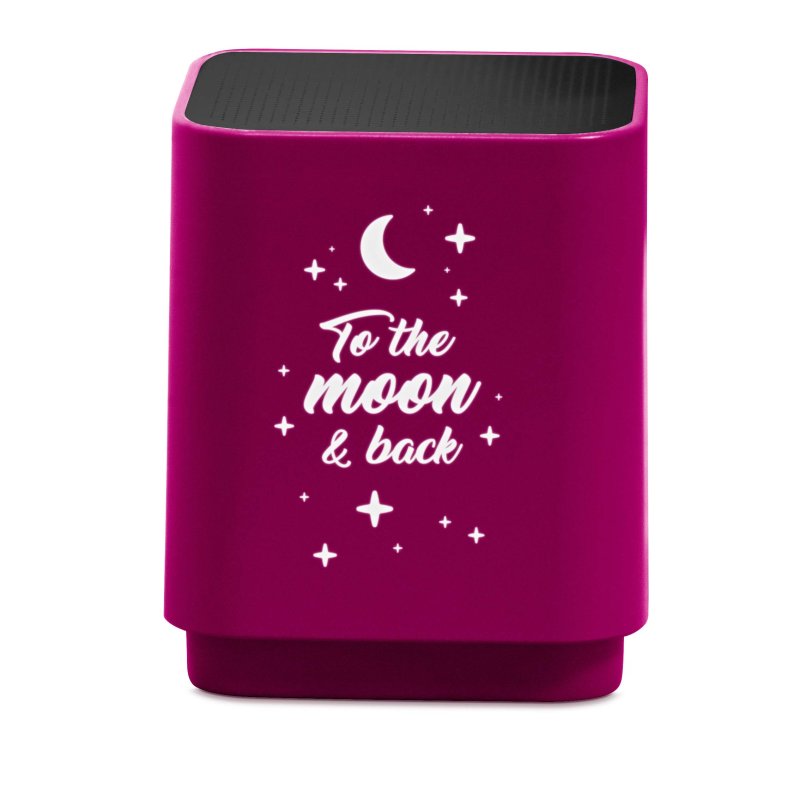 SPEAKER BLUETOOTH LED LOVE YOU PINK - 690 8993 - 690-8993