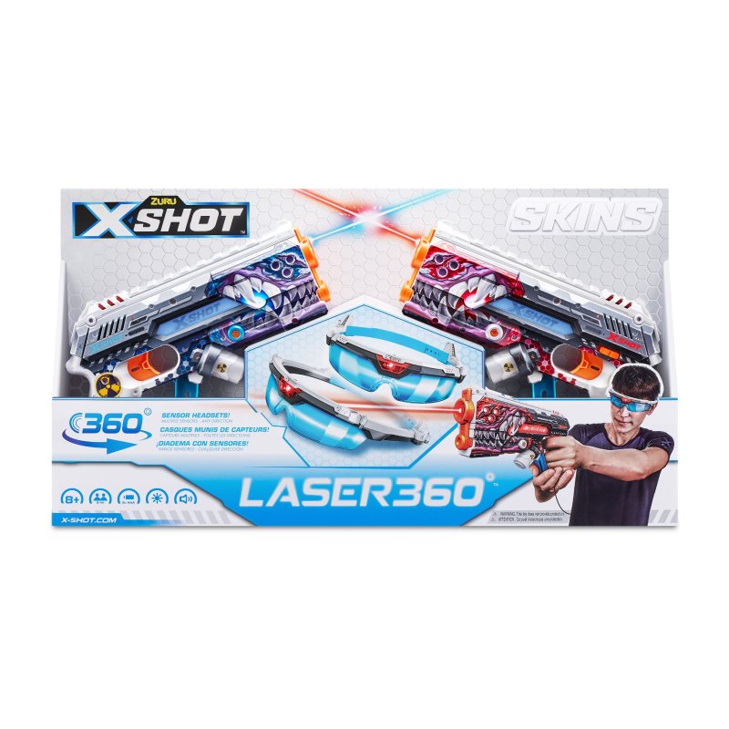 X-SHOT SKINS LASER 360 2 PAK - 721 6602 - 721-6602