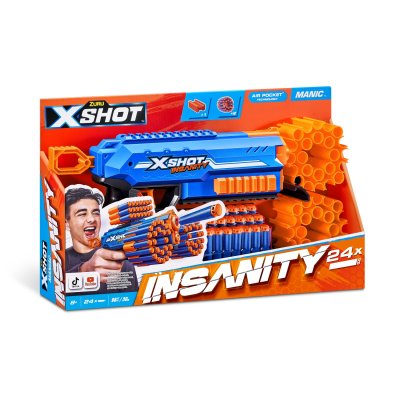 ZURU X-SHOT INSANITY MANIC (24 DARTS) - 721 6603 - 721-6603