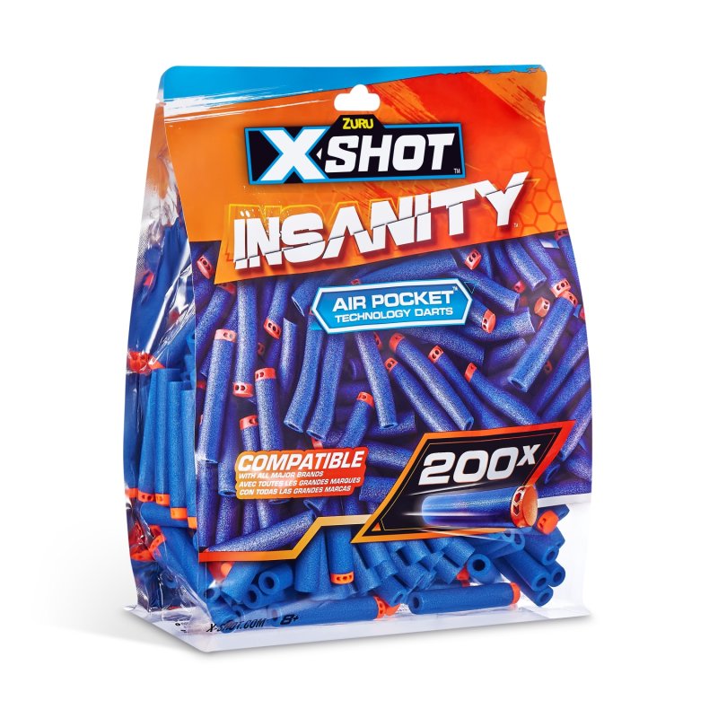 ZURU X-SHOT INSANITY 200 DARTS PACK REFI - 721 6624 - 721-6624