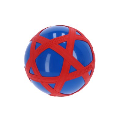 BLAUWE CROSSBAL MET RODE RUBBERBAND - 735 6040 - 735-6040