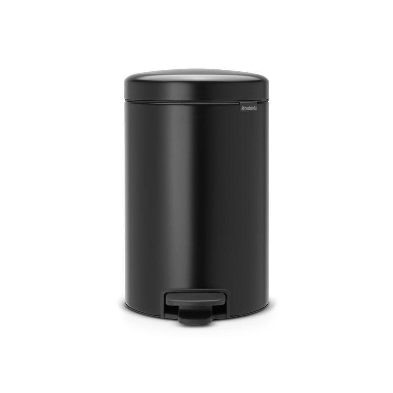 BRABANTIA PEDAALEMMER 12L MATT BLACK - 8710755113741 - 113741