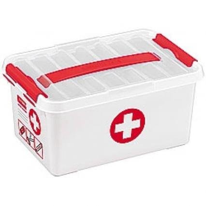 SUNWARE Q-LINE FIRST AID BOX 6L WIT - 8711112792203 - 0022539