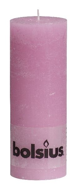 BOLSIUS KAARS RUSTIEK PINK 19CM - 8711711820734 - 8711711820734