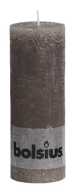 BOLSIUS KAARS RUSTIEK TAUPE 19CM - 8717847017635 - 2965402