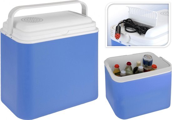 KOELBOX 12V 24 LITER BLAUW 41X24X39 CM - 8718158054159 - Y20100230