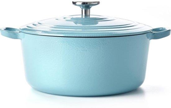 BK BRAADPAN BOURGOGNE 24 CM AQUA BLUE - 8718311317527 1 - H6082524