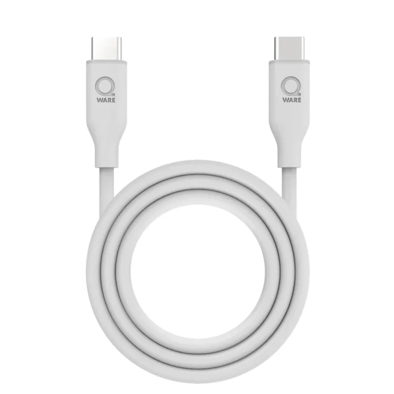 QWARE SILICONE FAST USB C - USB C WHITE - 8718657554129 - QWCB40WH