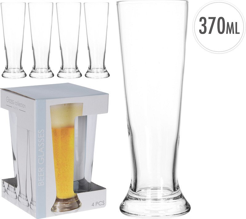 BIERGLAS HOOG 370ML SET VAN 4 - 8719202455878 - CC7000340