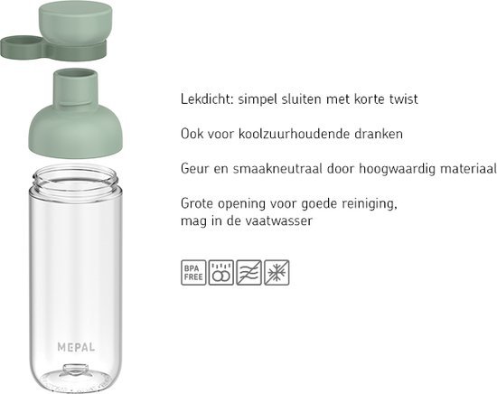 MEPAL VITA WATERFLES 500ML - NORDIC SAGE - 8720294032403 1 - 8720294032403