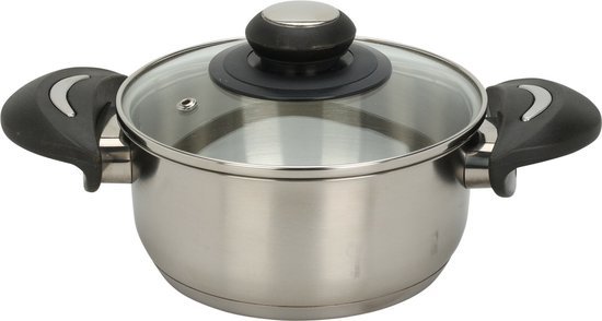 KOOKPAN RVS MET DEKSEL 16CM KOUDGREEP - 8720573741217 1 - C80653080