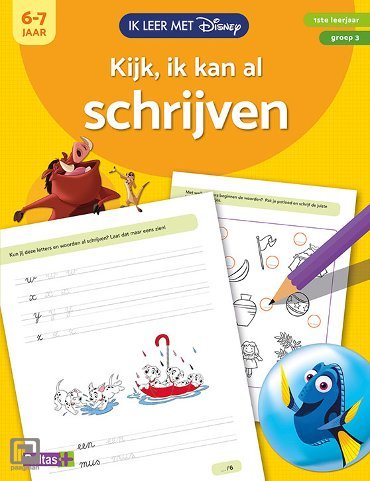 DISNEY KIJK,IK KAN AL SCHRIJVEN 6-7JR - 9789044747140 - *0010168979